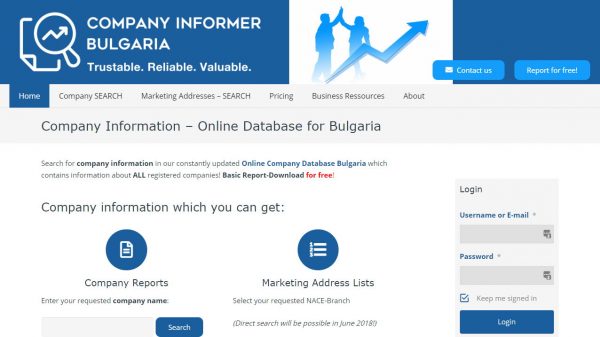 Company Informer: Online Company Database Bulgaria